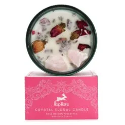 Crystal Floral Candle - The Lovers