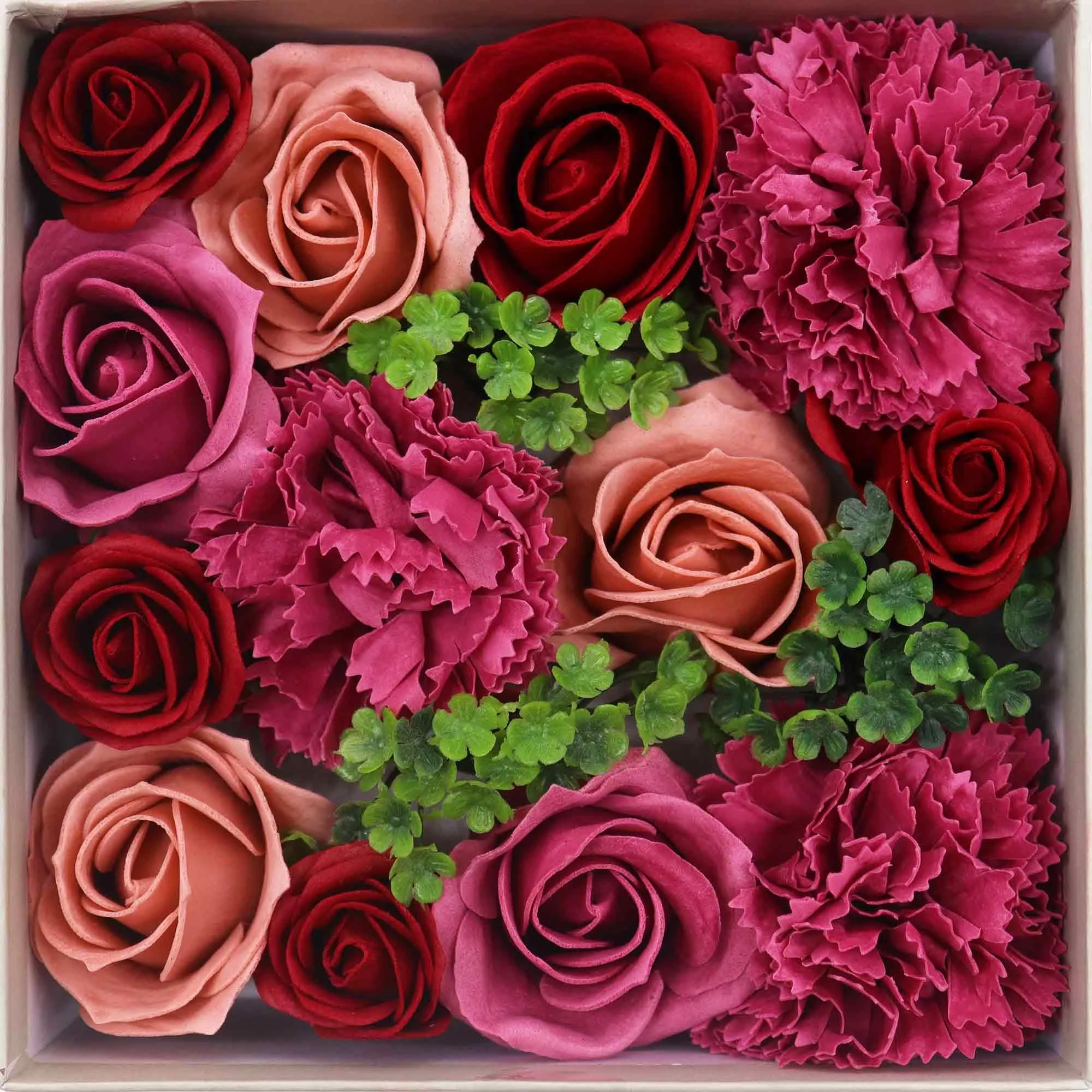 Soap Flower Square Gift Box - Vintage Roses - Image 4