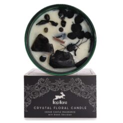 Crystal Floral Candle - The Knight of Swords
