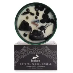 Crystal Floral Candle - The Knight of Swords