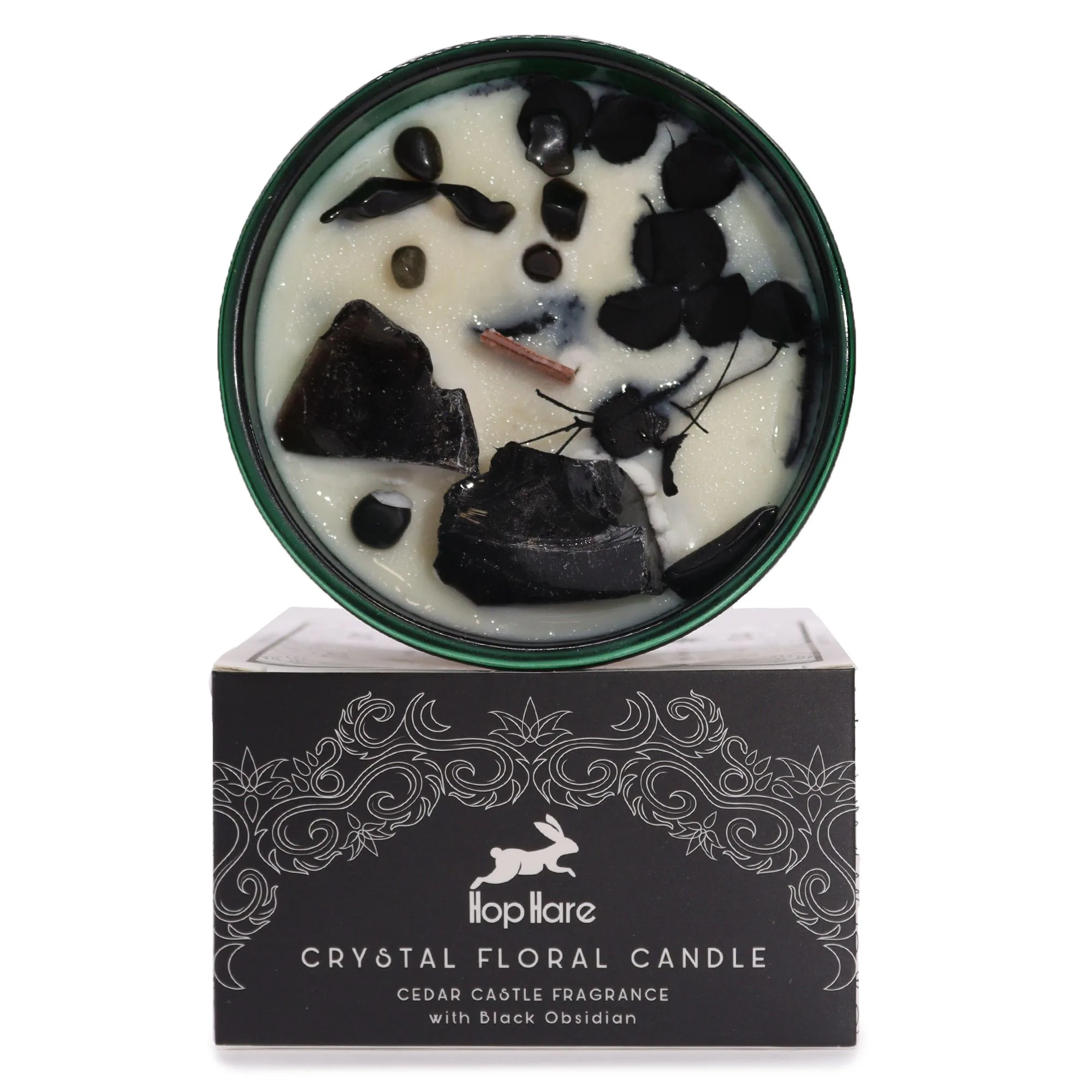 Crystal Floral Candle - The Knight of Swords