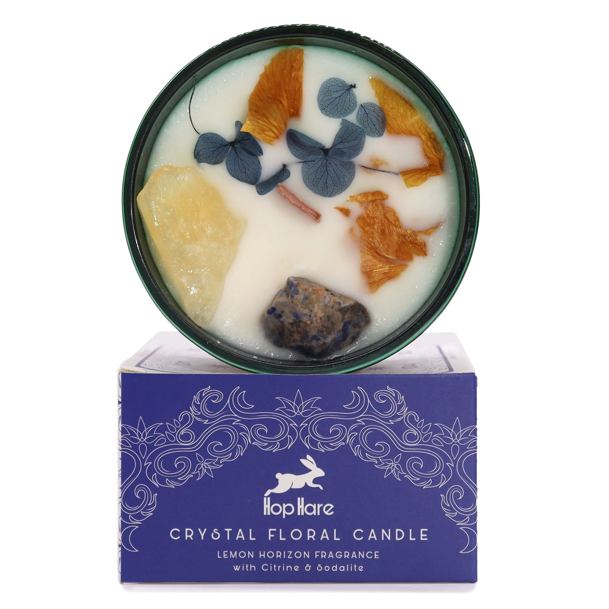Crystal Floral Candle - The Sun