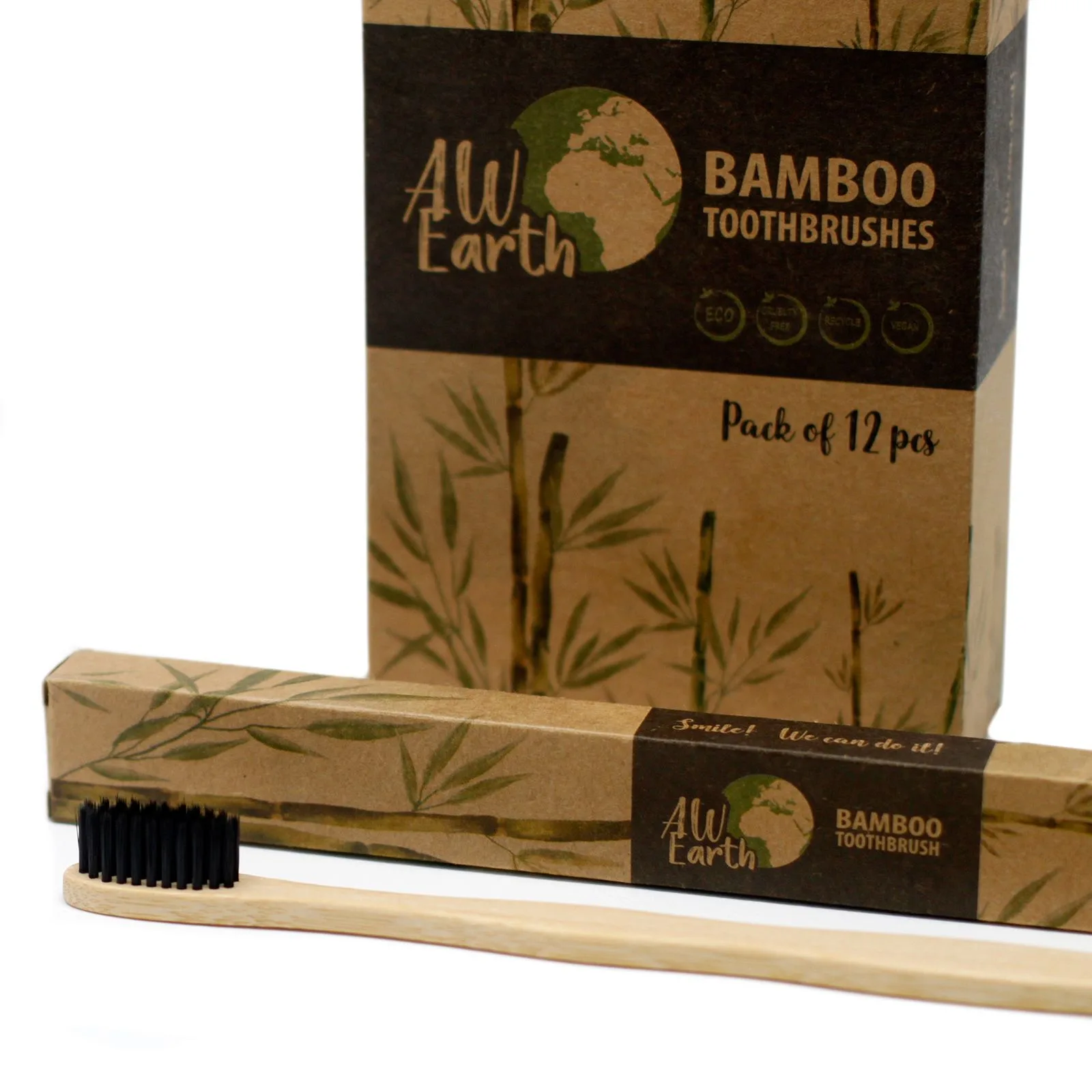 Bamboo Toothbrush - Charcoal - Image 4
