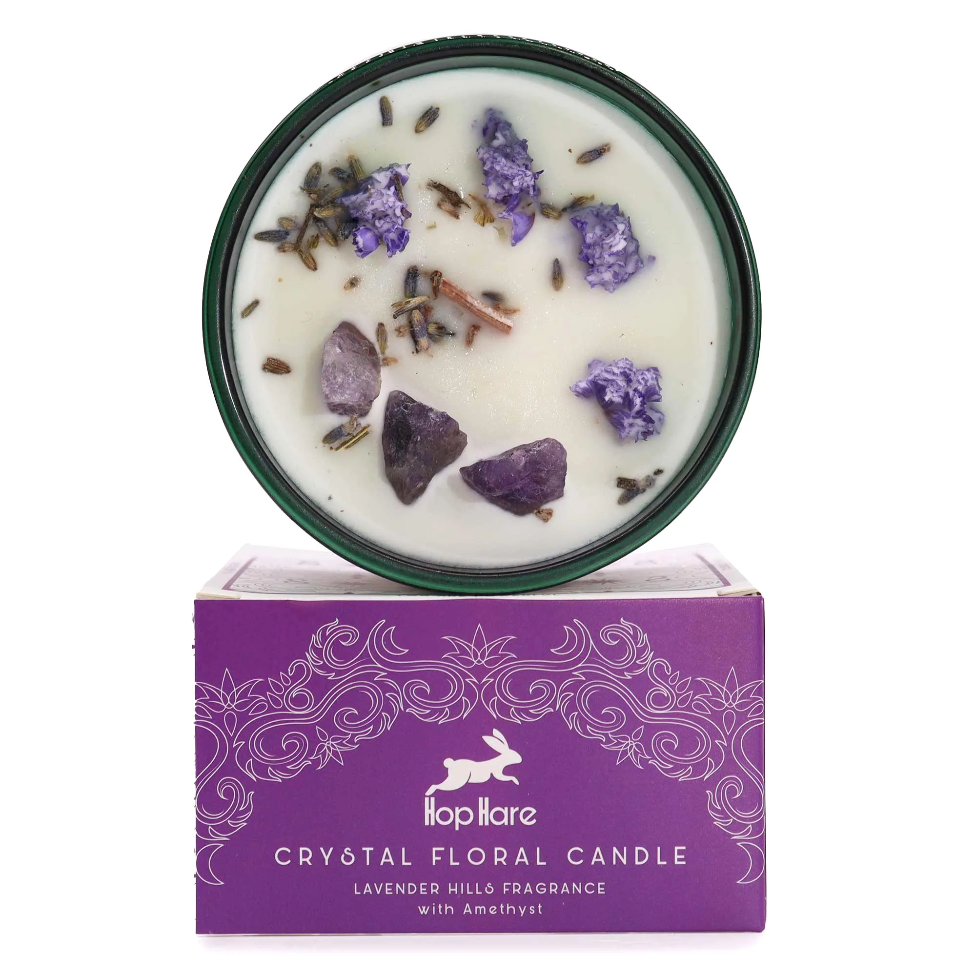 Crystal Floral Candle - The Moon