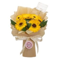 Soap Flower Bouquet - Sunflowers